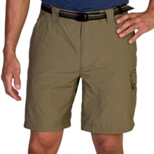 42%OFF メンズハイキングや旅行ショーツ 内蔵ブリーフとエクスオフィシャオAMPHIショーツ - （男性用）UPF 30+ ExOfficio Amphi Shorts with Built-In Brief - UPF 30+ (For Men)画像